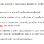 NR351 Week 5 Discussion Analyzing a Healthcare Facility